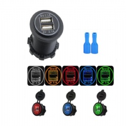 Dual USB 5V/4.2A Charger Socket for Car, Boats and Marine, Motorcycle, Truck, SUV, UTV
